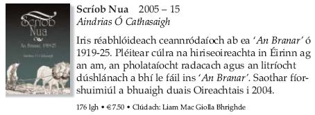 Duais Oireachtas 2004 Scríob Nua Aindrias Ó Cathasaigh 